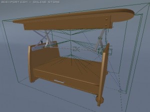 small configurable table 3D Model