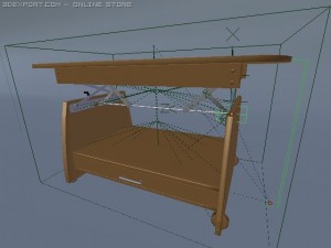 small configurable table 3D Model