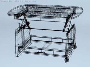 small configurable table 3D Model