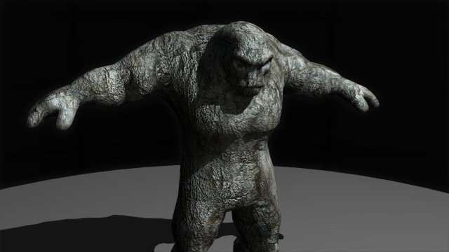 stone golem 3D मॉडल .c4d .max .obj .3ds .fbx .stl .blend 