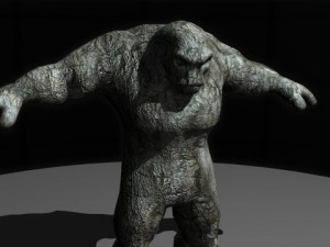stone golem Modelo 3D