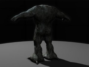stone golem 3D मॉडल