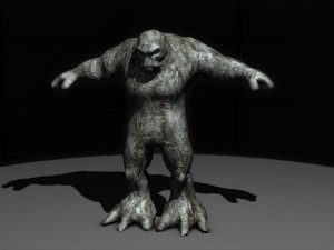 stone golem 3D मॉडल