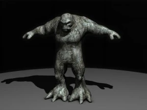 stone golem 3D Model