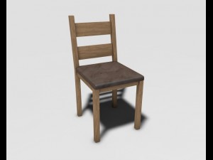 wooden chair Modelo 3D
