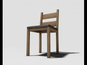 wooden chair 3D 模型