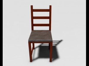 wooden chair Modelo 3D