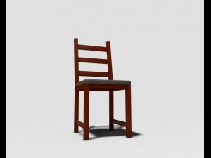wooden chair Modelo 3D