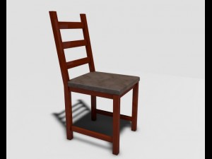 wooden chair Modelo 3D