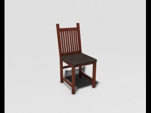 wooden chair Modelo 3D