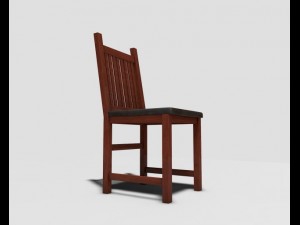 wooden chair Modello 3D
