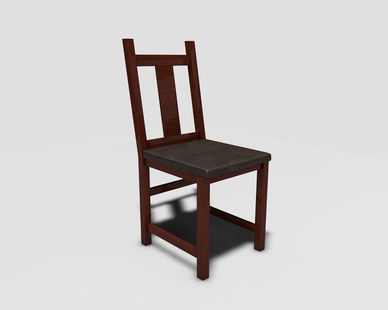 wooden chair 3D Model .c4d .max .obj .3ds .fbx .stl .blend 