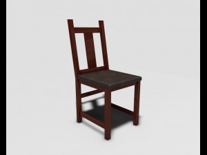 wooden chair Modelo 3D