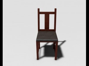wooden chair Modelo 3D