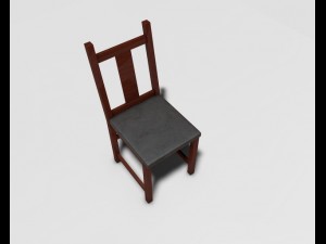 wooden chair Modelo 3D
