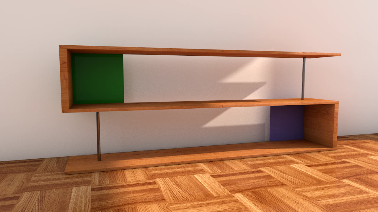 shelf 3D Model .c4d .max .obj .3ds .fbx .stl .blend 