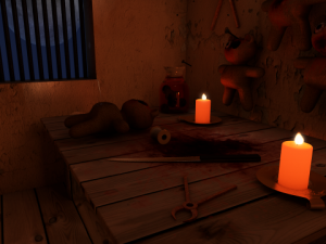 the teddy bear serial killer Modello 3D