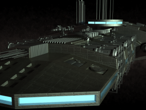 spaceship Modelo 3D