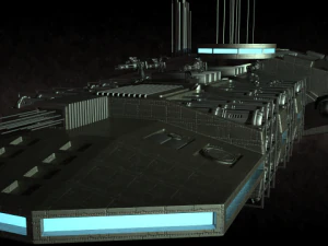 космічний корабель 3D Модель