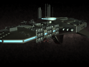 spaceship 3D मॉडल
