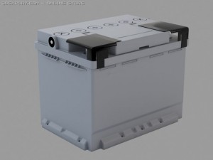 car battery Model 3D