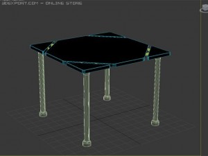 modern table 3Dモデル