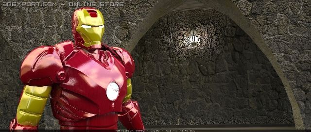 ironman Modelo 3D .c4d .max .obj .3ds .fbx .stl .blend 