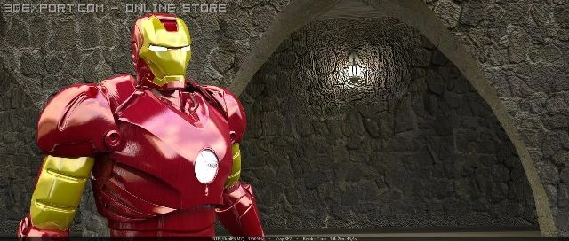 ironman 3D Model .c4d .max .obj .3ds .fbx .stl .blend 