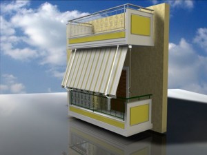greek classic awning Modelo 3D