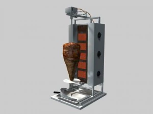 greek commercial kitchen 3D Model