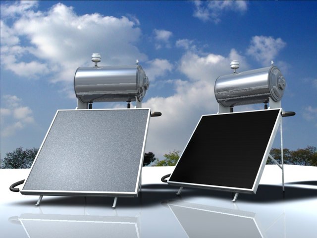 solar water heater Modèle 3D .c4d .max .obj .3ds .fbx .stl .blend 