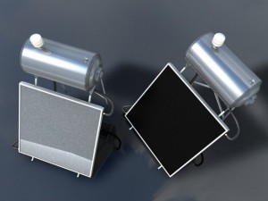 solar water heater Modèle 3D