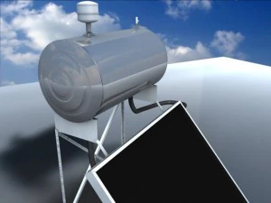 solar water heater 3D Model