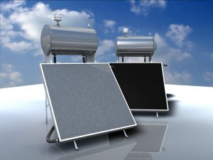 solar water heater Modèle 3D