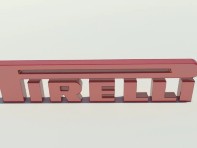 pirelli logo 3D Model .c4d .max .obj .3ds .fbx .stl .blend 