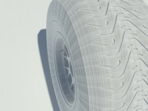pirelli intermediate tyre 3D-Modell