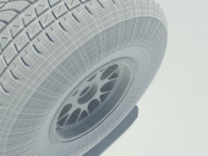 pirelli wet tyre Model 3D