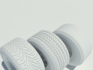 pirelli tyre set 3D 模型