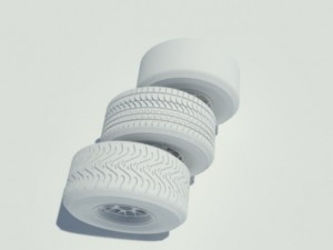 pirelli tyre set 3D Model