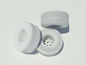 pirelli tyre set 3D Model