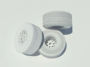 pirelli tyre set 3D Model