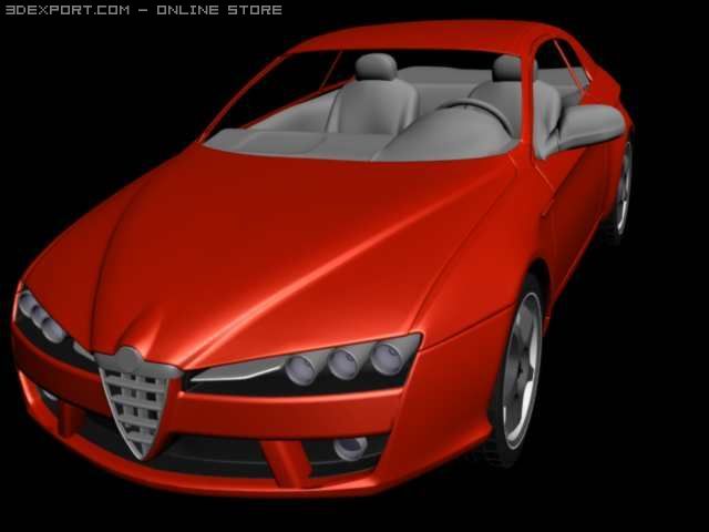 alfa brera Modèle 3D .c4d .max .obj .3ds .fbx .stl .blend 