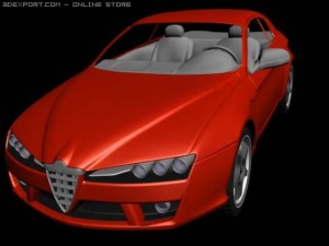 alfa brera 3D 模型