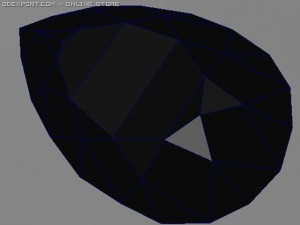 pear diamond gem Model 3D