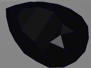 pear diamond gem 3D Model
