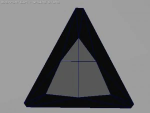 triangle shaped diamond gem 3D Model
