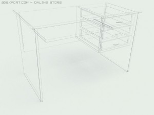 office desk 3D Model