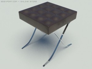 modern chair 3D मॉडल