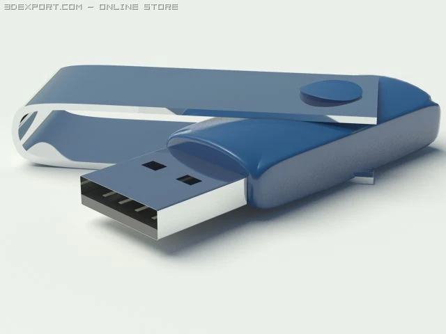 pendrive usb 3D Model .c4d .max .obj .3ds .fbx .stl .blend 