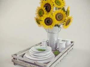 Sonnenblumen 3D Modell